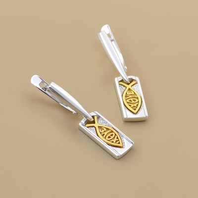 Серьги ЛН-С-057 Ихтис